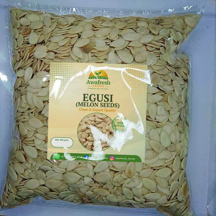 Awafresh melon seed prepared for export and retail supply